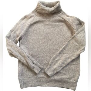 Karen Scott Beige Knit Turtleneck
